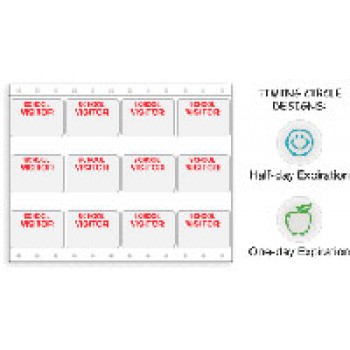 School Log Adhesive Badges - 100 Sheets